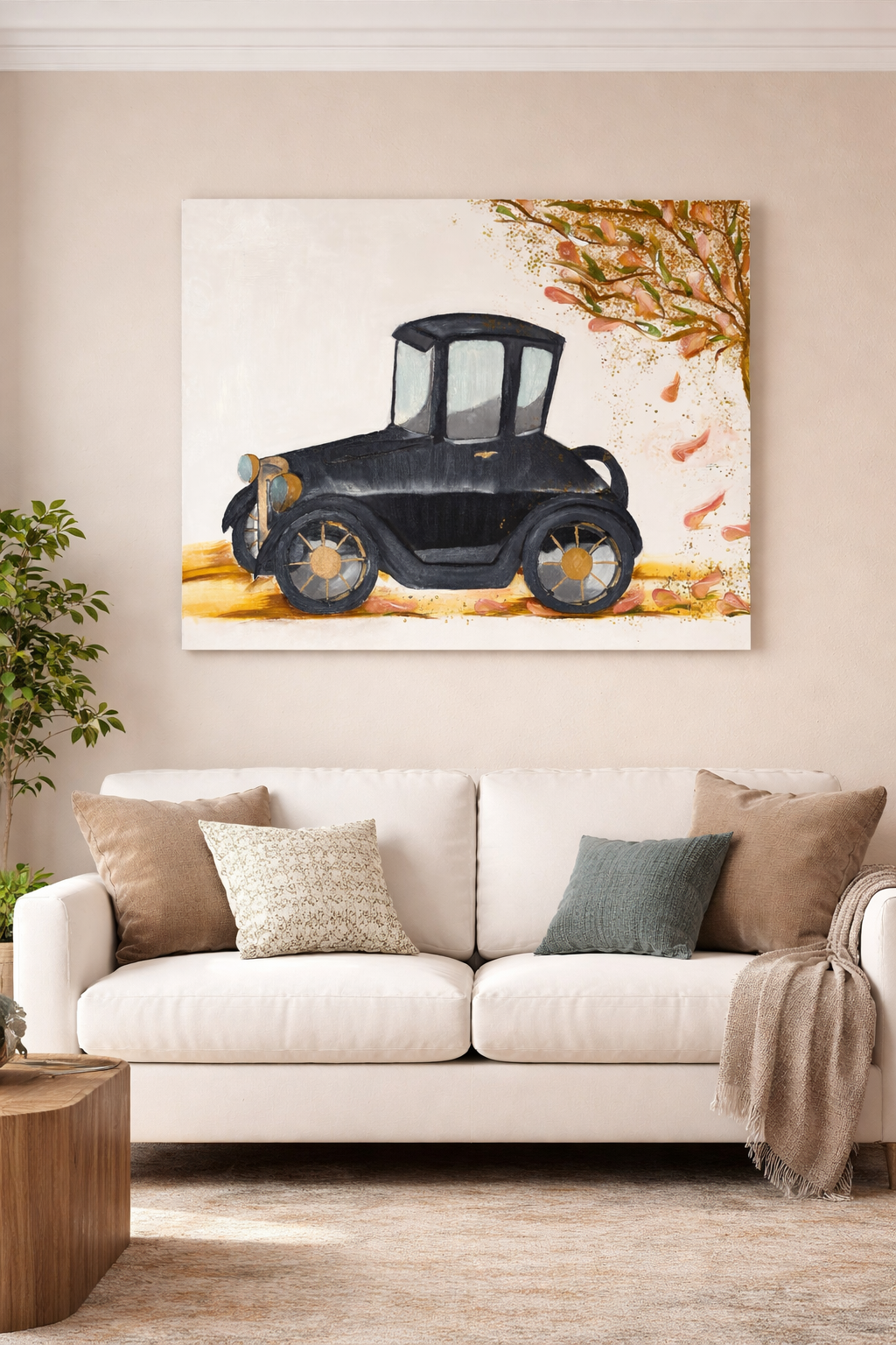 Vintage Classic Car Painting